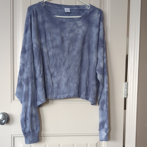 TNA Tops - TNA Blue Gray Crop Sweatshirt